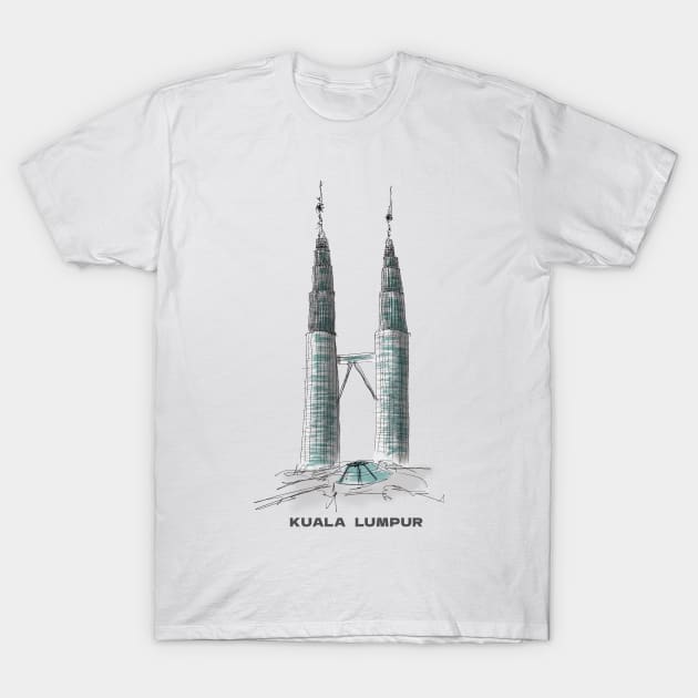 Petronas Twin Towers | Kuala Lumpur | Malaysia T-Shirt by PreeTee 